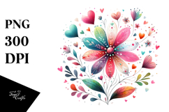 Simple Cute Boho Flower PNG Product Image 1
