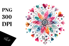 Simple Cute Boho Flower PNG Product Image 1