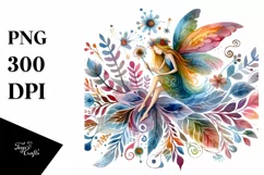 Watercolor Fairy Sublimation Clipart Product Image 1