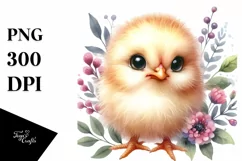 Cute Chicken Portrait, Transparent PNG Product Image 3