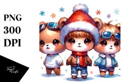 Enthusiastic Bear PNG Product Image 3