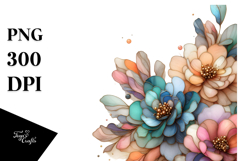 Small Stained Peony PNG Product Image 1