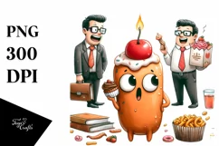 Funny Vibrant Scene in Watercolor Product Image 3