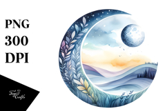 Simple Half Moon PNG Product Image 1