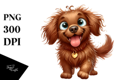 Cute Cartoon Chesapeake Bay Retriever, PNG Product Image 1