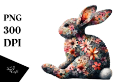 Abstract Bunny Sitting PNG Product Image 1