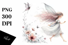 Abstract Watercolor Fairy PNG Product Image 1