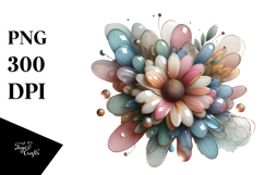 Glossy Daisy Watercolor PNG Product Image 1