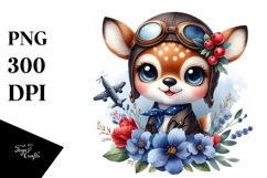 Colorful Baby Deer Sticker | Sublimation | Clipart Product Image 1