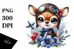 Colorful Baby Deer Sticker | Sublimation | Clipart Product Image 1