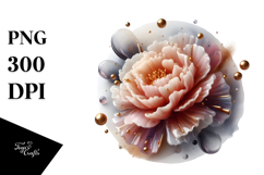 Glossy Carnation in Material, PNG Product Image 1