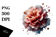 Glossy Carnation in Material, PNG Product Image 1