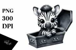 Cute Baby Zebra in Witch Potion, High-Quality PNG Product Image 1
