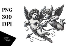Cupid Vintage Pencil PNG Product Image 1