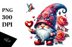 Detailed Valentines Gnome with Heart Sign Product Image 1