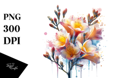 Heather Made of Material, Watercolor Splash PNG Product Image 1