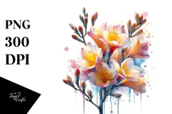 Heather Made of Material, Watercolor Splash PNG Product Image 1