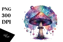 splashy,centered Mystical Mushroom Tarot PNG Product Image 1