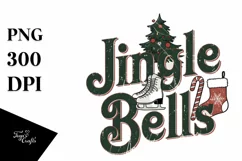 Retro Jingle Bells Clipart PNG Product Image 5