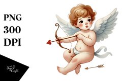 Cupid Watercolor PNG Product Image 1