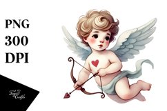 Cupid Watercolor PNG Product Image 1
