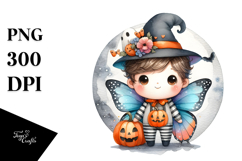 Cute Baby Butterfly Halloween PNG Product Image 1