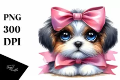 Proud Puppy Watercolor Clipart Product Image 1
