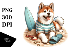 Akita Surf Slipper Clipart Product Image 1