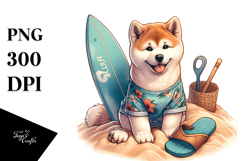 Akita Surf Slipper Clipart Product Image 1