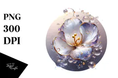 Glossy Sweet Pea in Material, PNG Product Image 1
