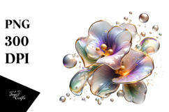 Glossy Sweet Pea in Material, PNG Product Image 1
