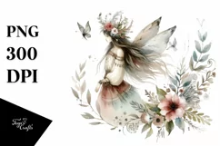 Whimsical Boho Fairy Design, Transparent PNG Product Image 1