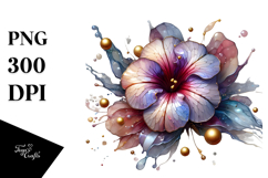 Glossy Petunia in Material, PNG Product Image 1