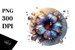 Glossy Petunia in Material, PNG Product Image 1