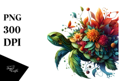 Vibrant Abstract Turtle PNG Product Image 1