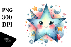 Very Simple Smiling Star PNG Product Image 1