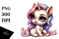Cute Unicorn Posing Johnny Bravo |Clipart Product Image 3