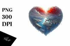 Digital Painting Heart, Transparent PNG Product Image 1