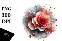 Glossy Begonia in Material, PNG Product Image 1
