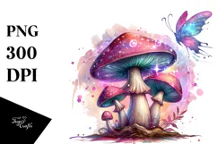 Detailed Glossy Mushroom, High-Res PNG Product Image 1
