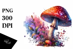 Detailed Glossy Mushroom, High-Res PNG Product Image 3