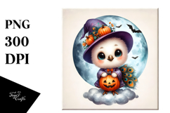 Cute Baby Peacock Halloween PNG Product Image 1
