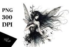 Whimsical Gothic Fairy Design, High-Quality PNG Product Image 1