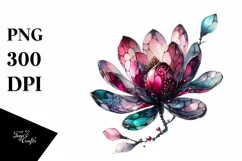 Glossy Magnolia Watercolor Clipart Product Image 1