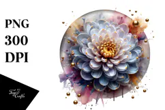 Glossy y Chrysanthemum, Transparent PNG Product Image 1