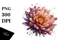 Glossy y Chrysanthemum, Transparent PNG Product Image 1