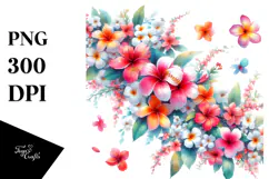 Vibrant Hawayan Flowers Artwork, Transparent PNG Product Image 1