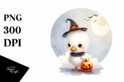 Cute Baby Swan Halloween PNG Product Image 3