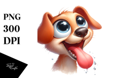 Playful Dog, Whimsical PNG Product Image 1