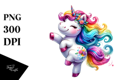 Dancing Unicorn in Style PNG Product Image 1